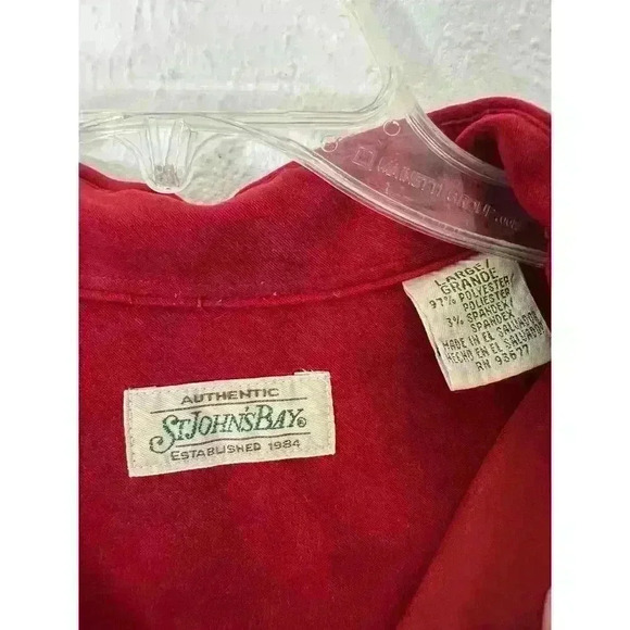 Vintage St Johns Bay Mens 70s 80s Chamois Cloth Flannel Thick Heavy Shirt large - Picture 8 of 9